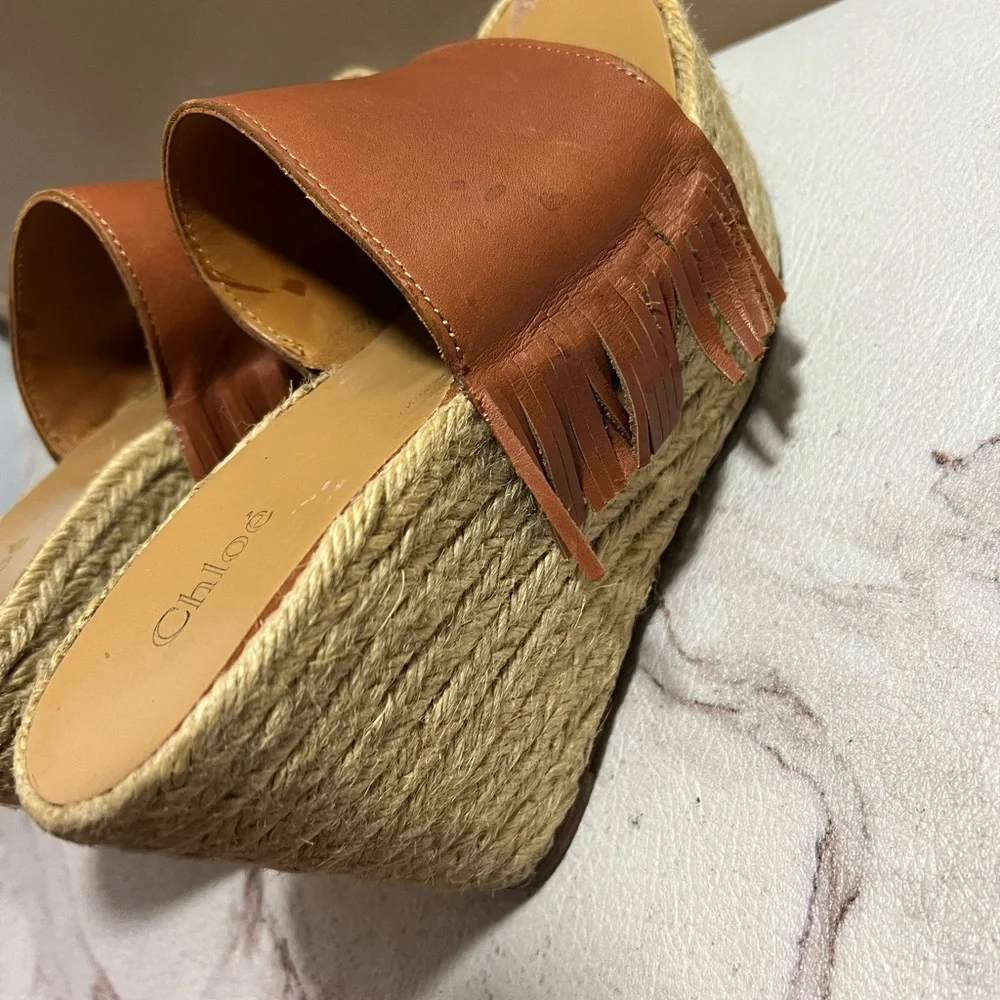 Chloe Tan Wedges - Picture 10 of 12